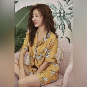 TART | Zebra Print Satin Pyjama Set